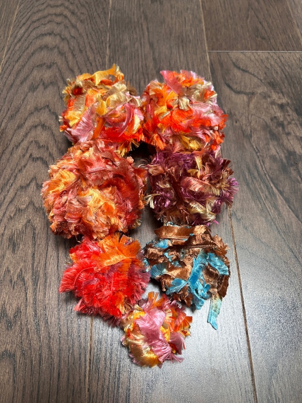 lot of assorted eyelash novelty yarn craft supplies